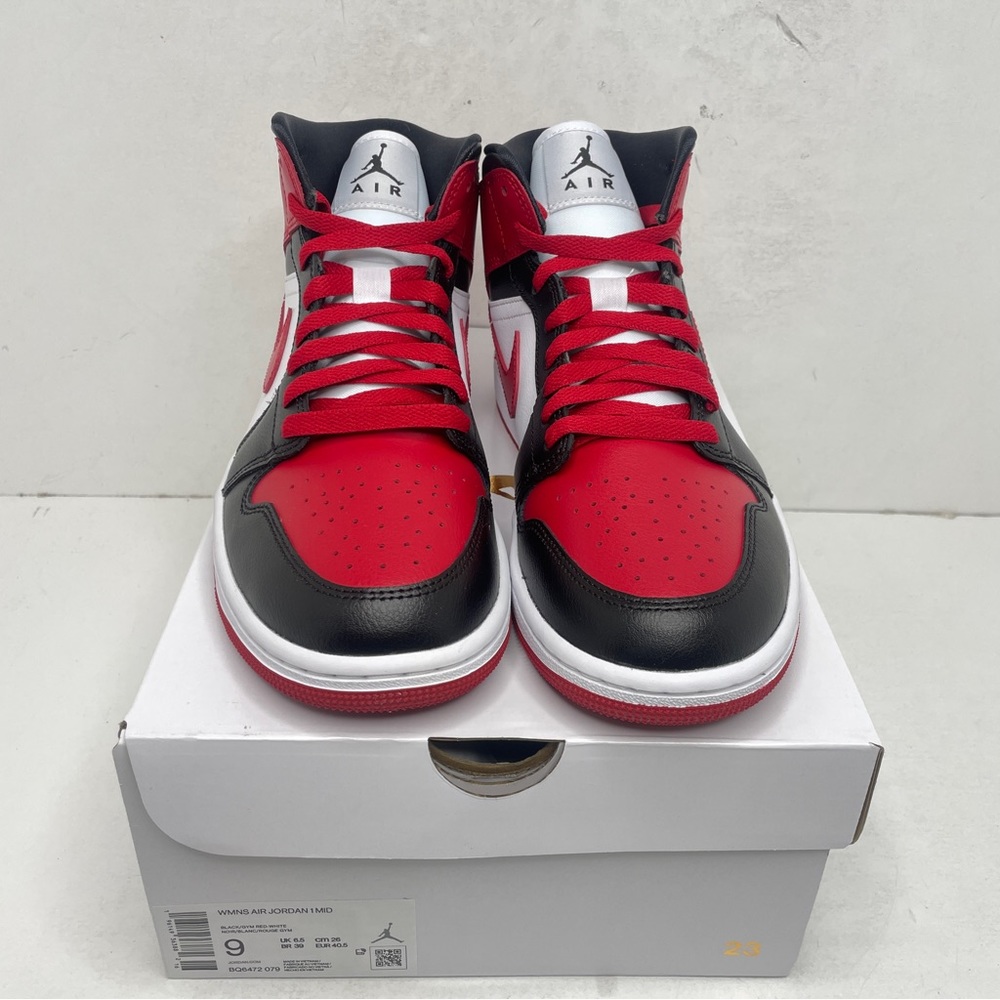 Nike Air Jordan 1 Retro Mid WMNS “Bred Toe” - Picture 2 of 4
